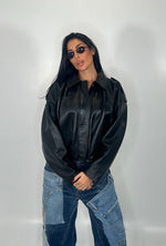 Giacca in pelle bomber