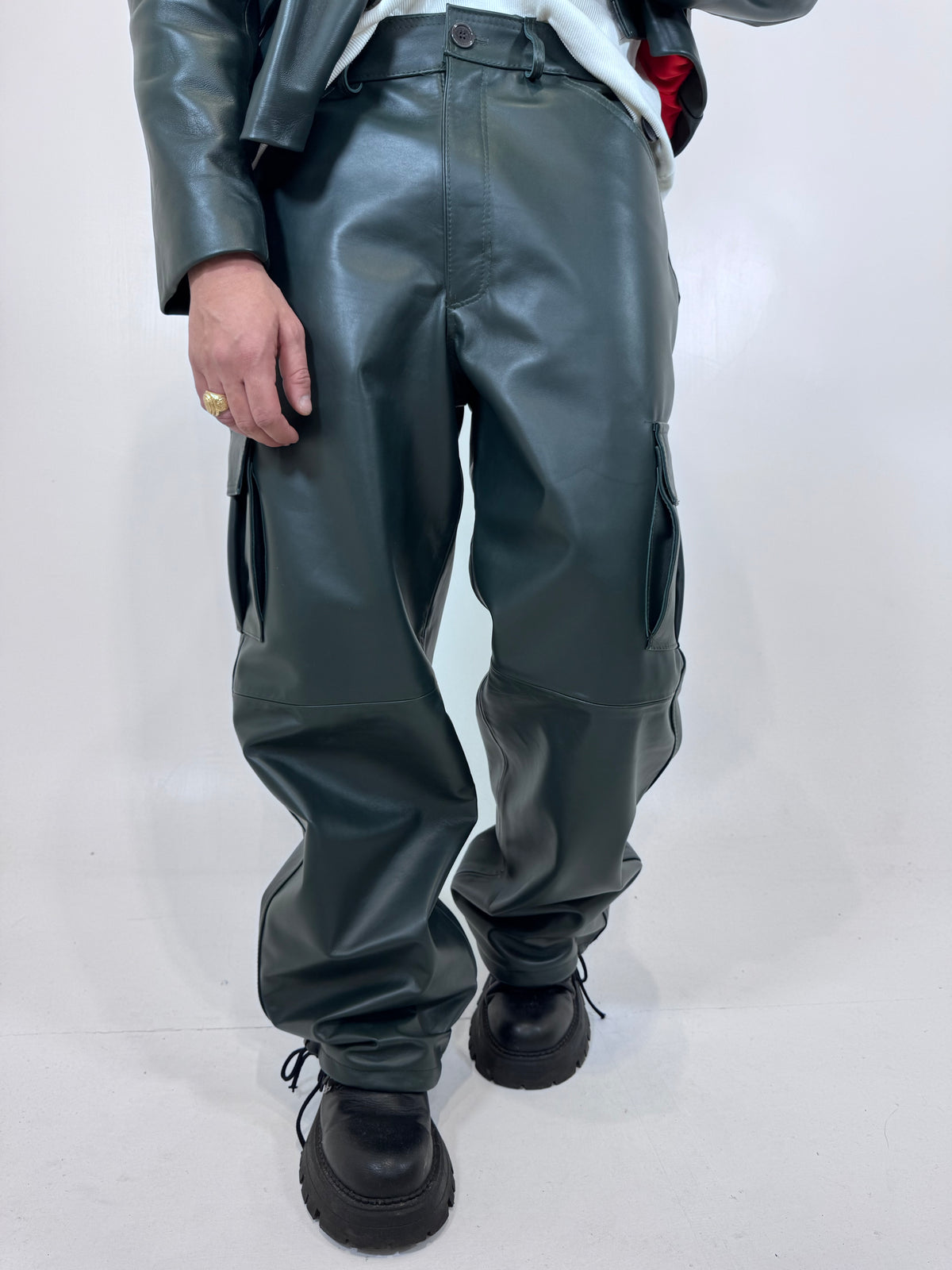 CARGO IN PELLE VERDE - lab22shop
