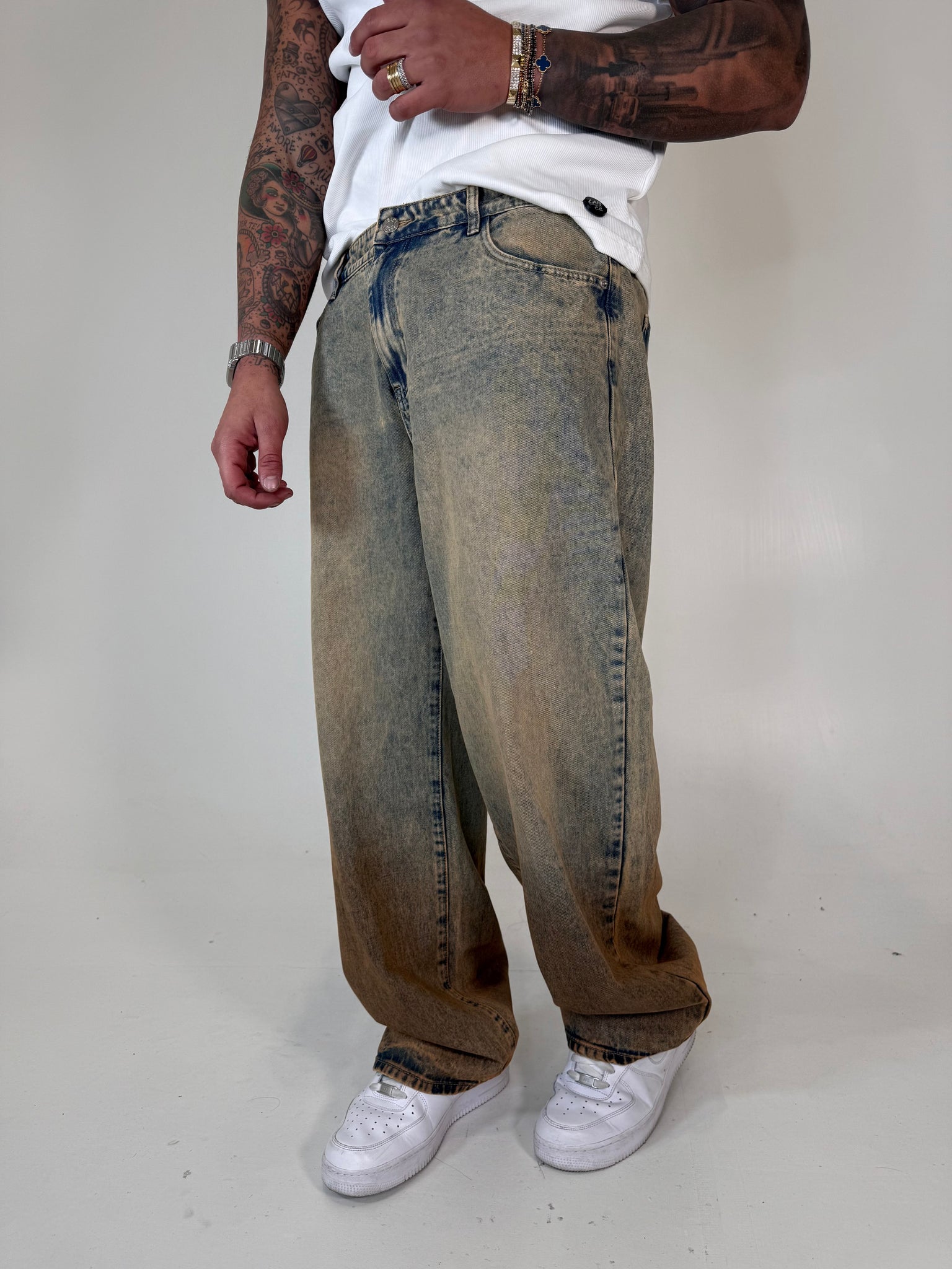 SUPER BAGGY SABBIATO DEGRADE