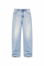JEANS WIDE LEG STONE WASH - lab22shop