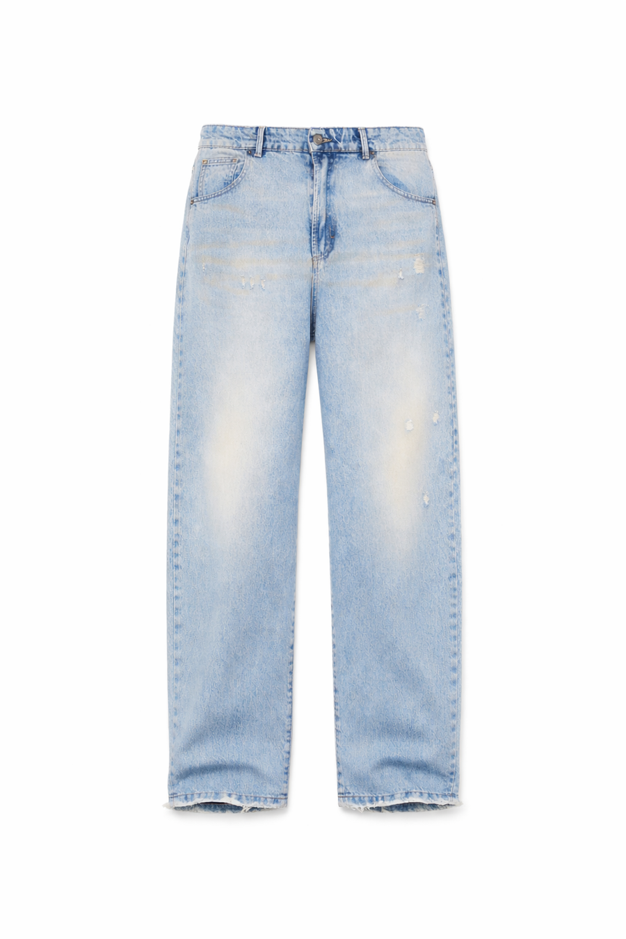 JEANS WIDE LEG STONE WASH - lab22shop