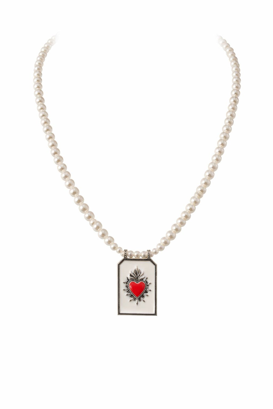 COLLANA CUORE SACRO WHITE
