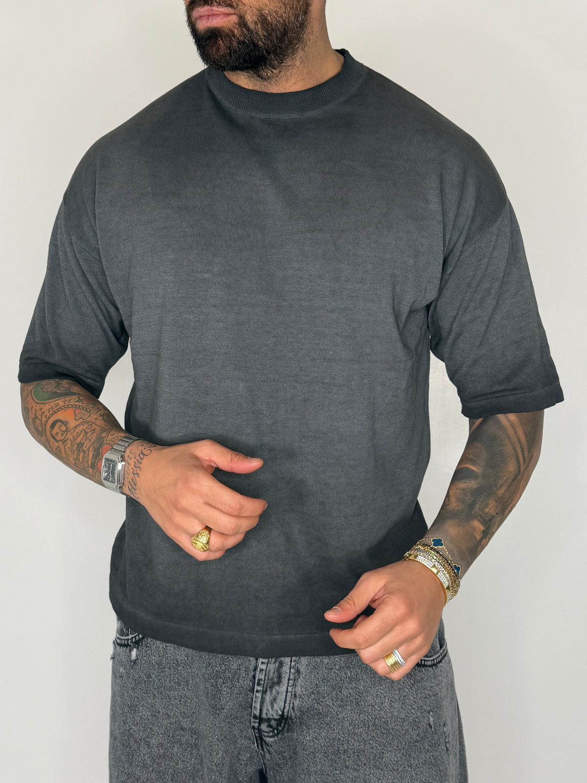 TEE GREY SMOKE - lab22shop