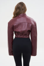 BLAZER TOP SPALLINA BORDEAUX - lab22shop