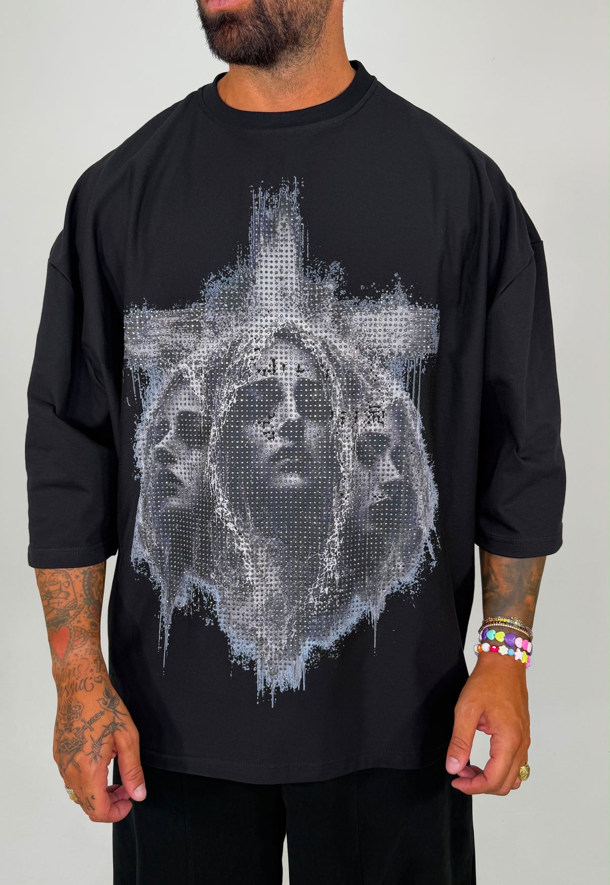 T-SHIRT DIVINE CON STRASS - lab22shop