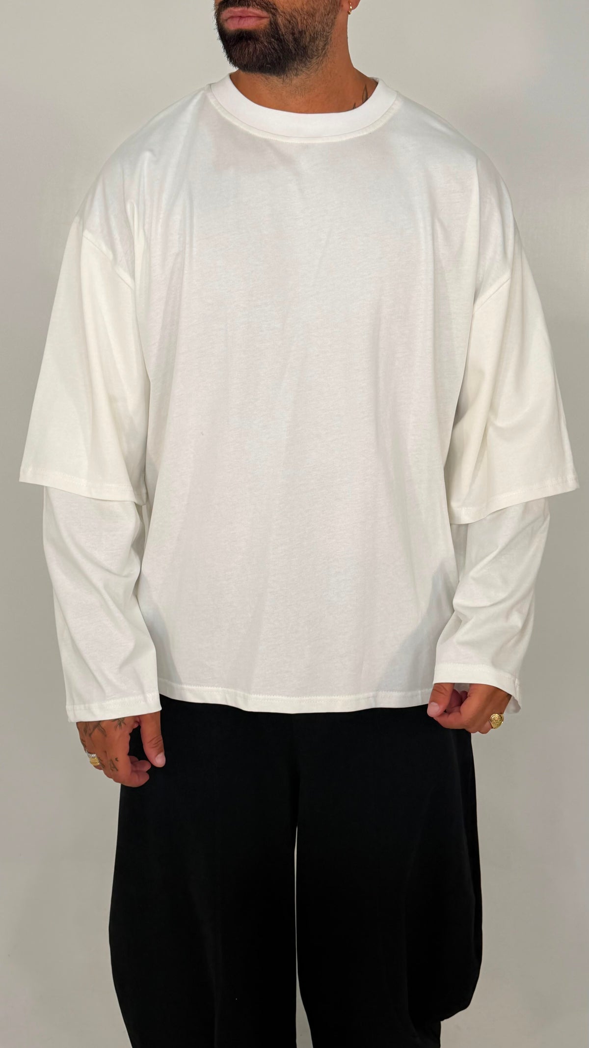 T-SHIRT OVERSIZE DOPPIA MANICA