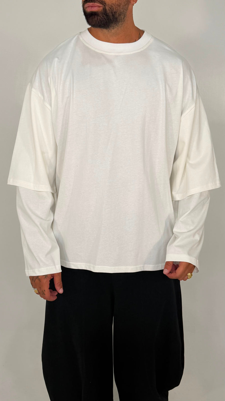 T-SHIRT OVERSIZE DOPPIA MANICA