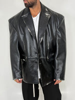 BLAZER OVERSIZE LEATHER VINTAGE - lab22shop