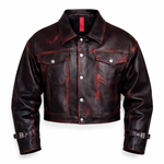 TRUCKER JACKET VINTAGE CON COLLO CAMICIA