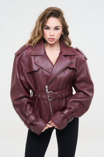 CHIODO OVER SPALLONE E CINTA BORDEAUX - lab22shop