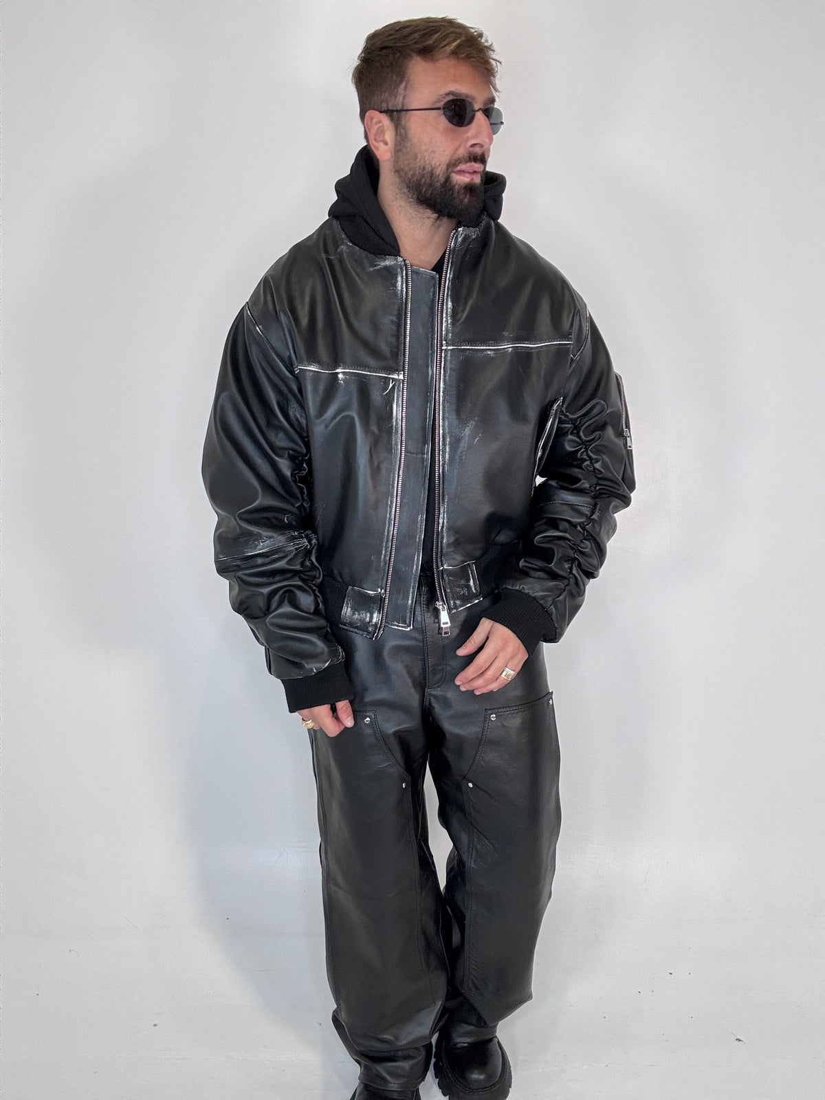 COLLEGE VINTAGE OVERSIZE CON MANICA ARRICCIO E CAPPUCCIO - lab22shop