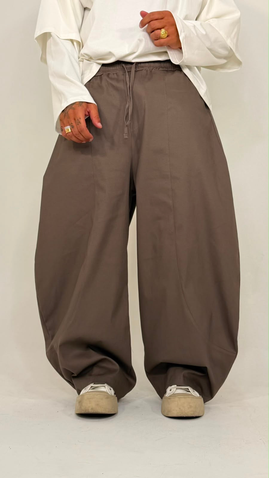 PANTALONE BALLOON IN GAMBARDINE - lab22shop