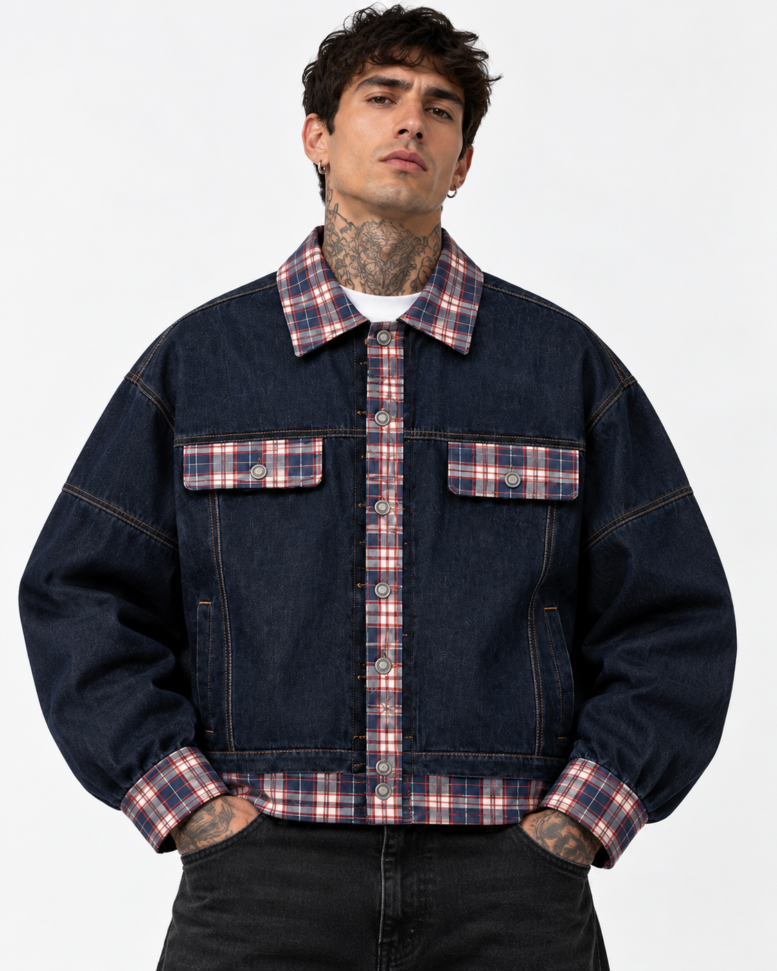 CAMICIA DENIM CONTRAST