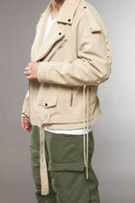 CHIODO OVERSIZE CROSTA CAMOSCIO CREMA - lab22shop