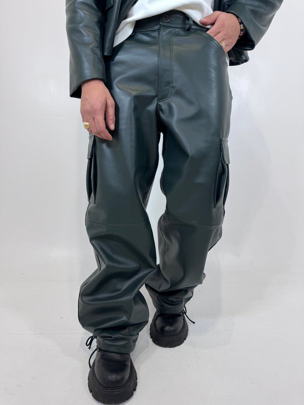 COORD IN PELLE VERDE - lab22shop