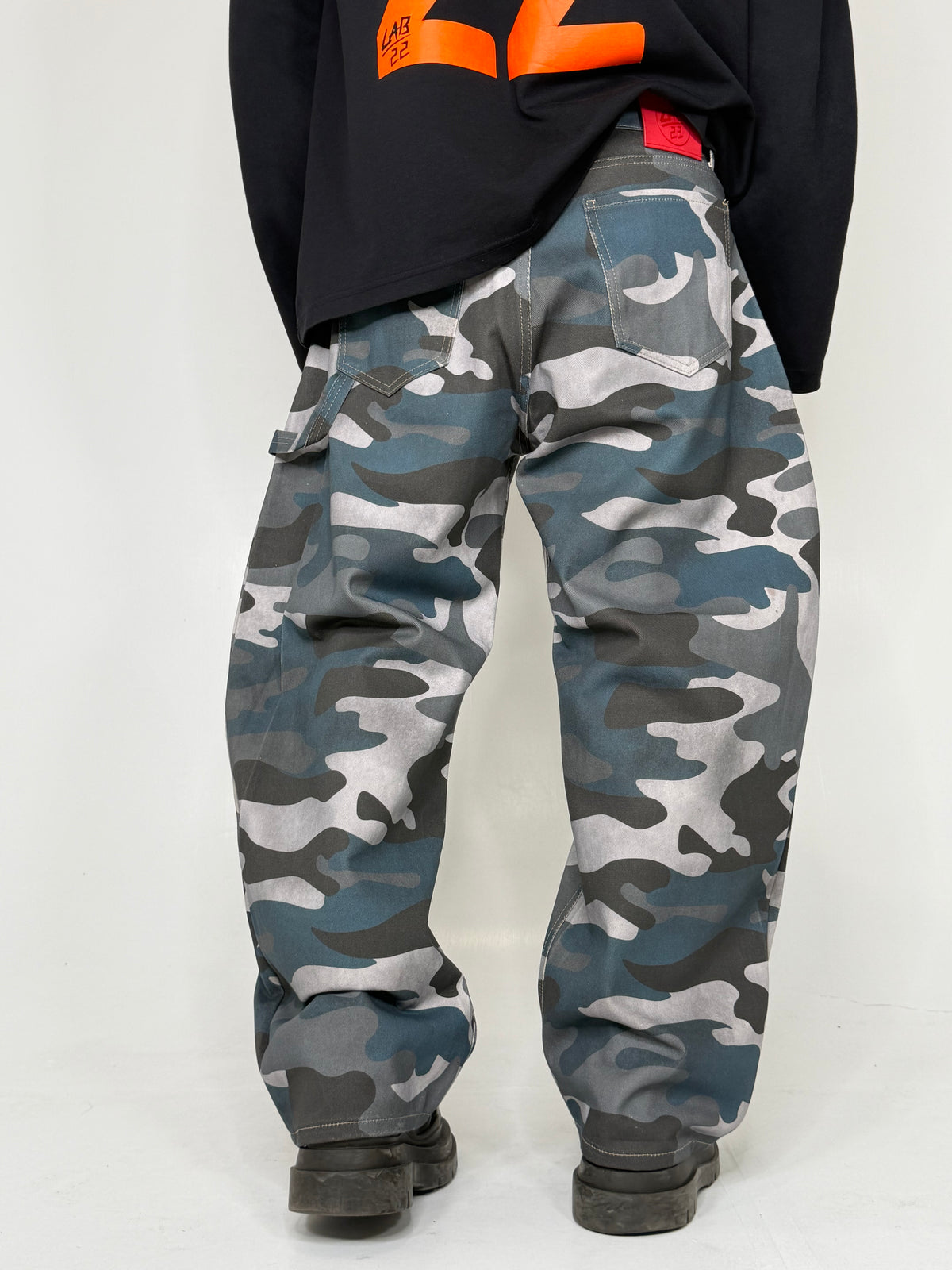 JEANS BALLOON CAMOUFLAGE GREY - lab22shop