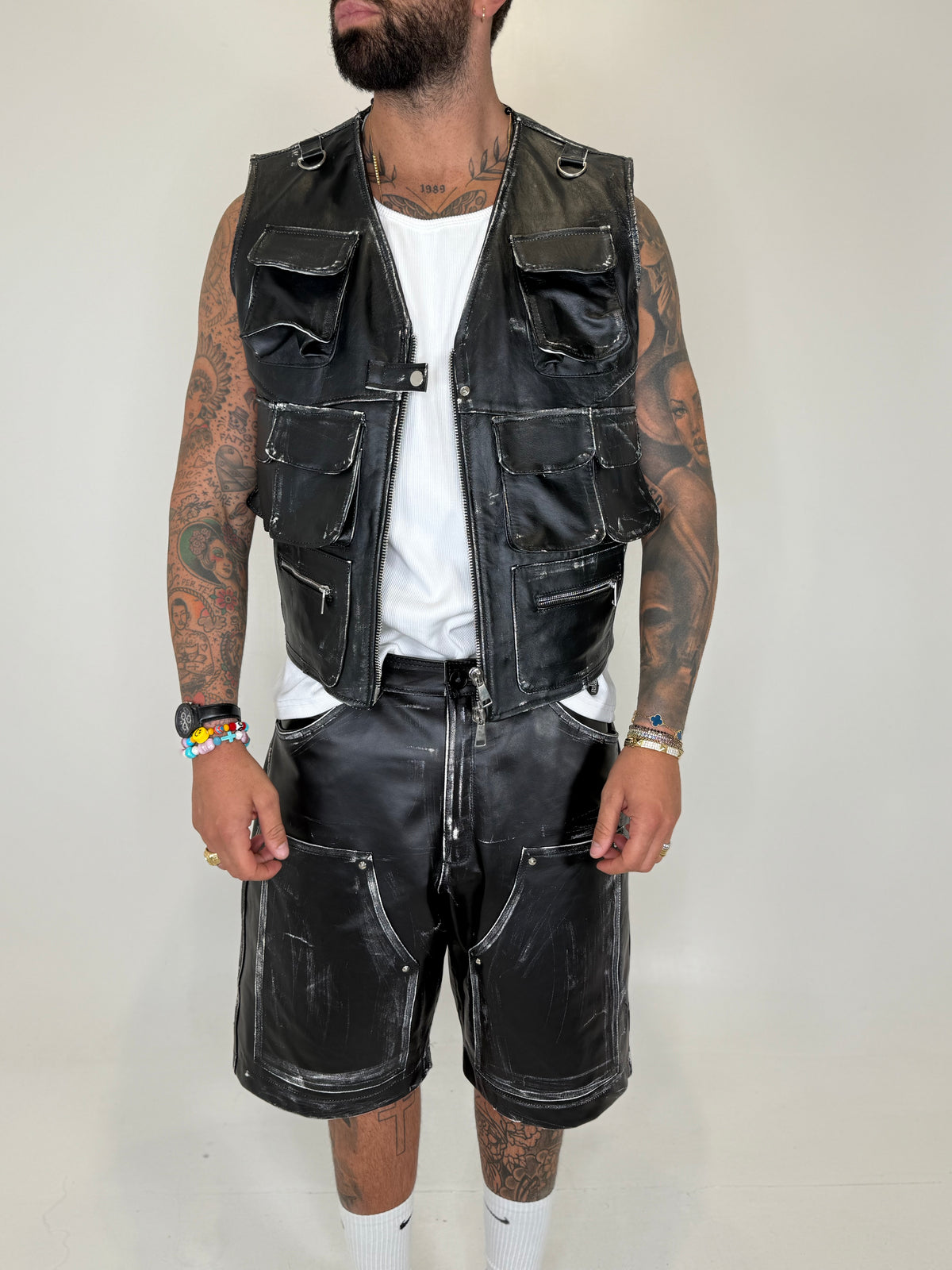 COORD GILET IN PELLE LAB22 - lab22shop