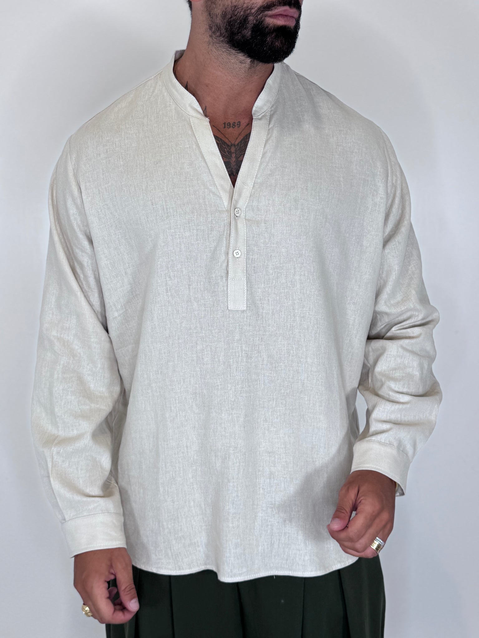CAMICIA CASACCA BEIGE