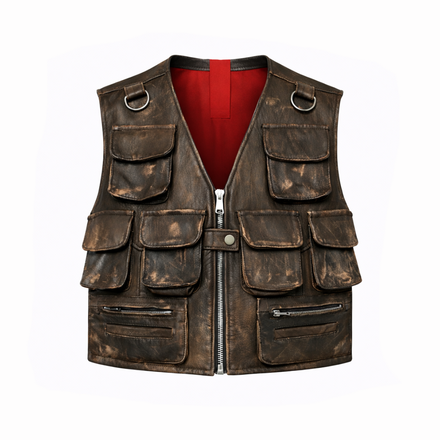 GILET VINTAGE MULTITASCHE - lab22shop