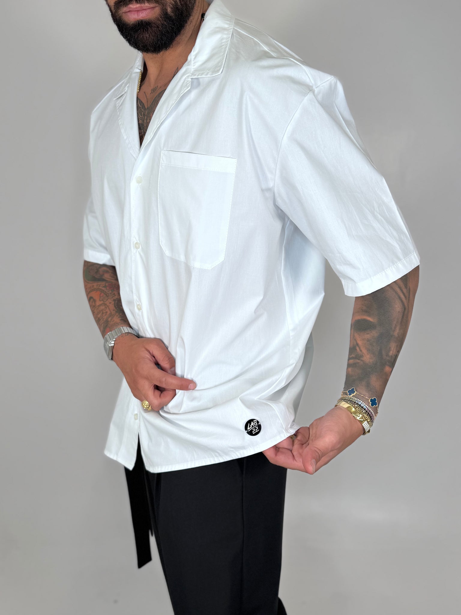CAMICIA SHANGHAI LAB22 BIANCO