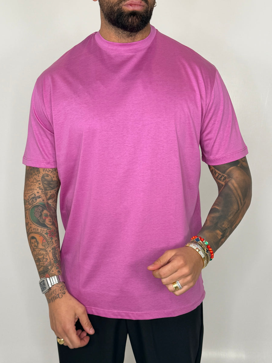 T-SHIRT GIROCOLLO IN FILO DI SCOZIA - lab22shop