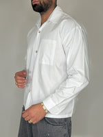 CROPPED WHITE SHIRT - lab22shop