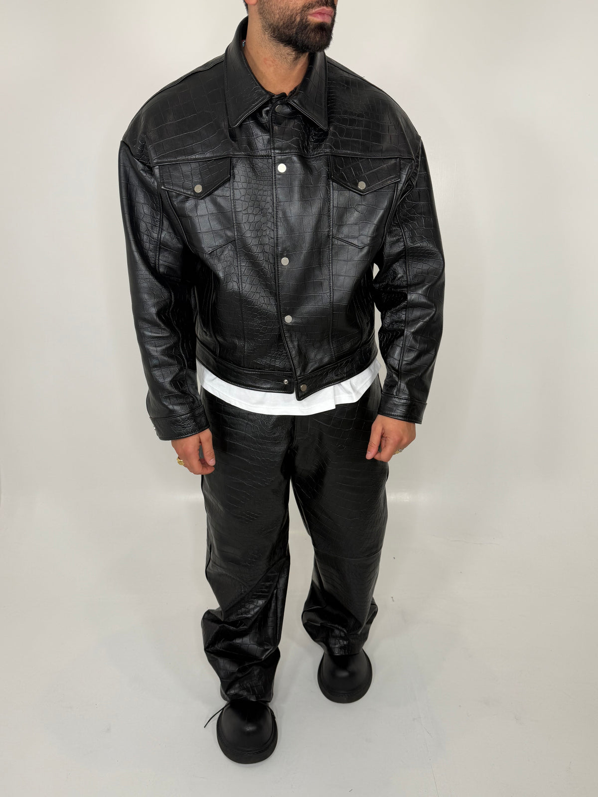 BLACK CROCODILE SET - lab22shop