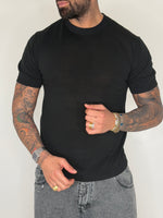 BLACK BASIC TEE
