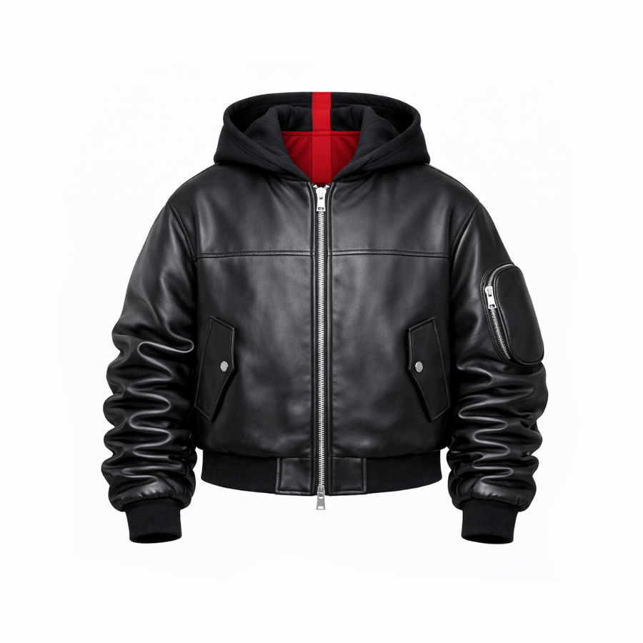 COLLEGE OVERSIZE CON MANICA ARRICCIO E CAPPUCCIO - lab22shop