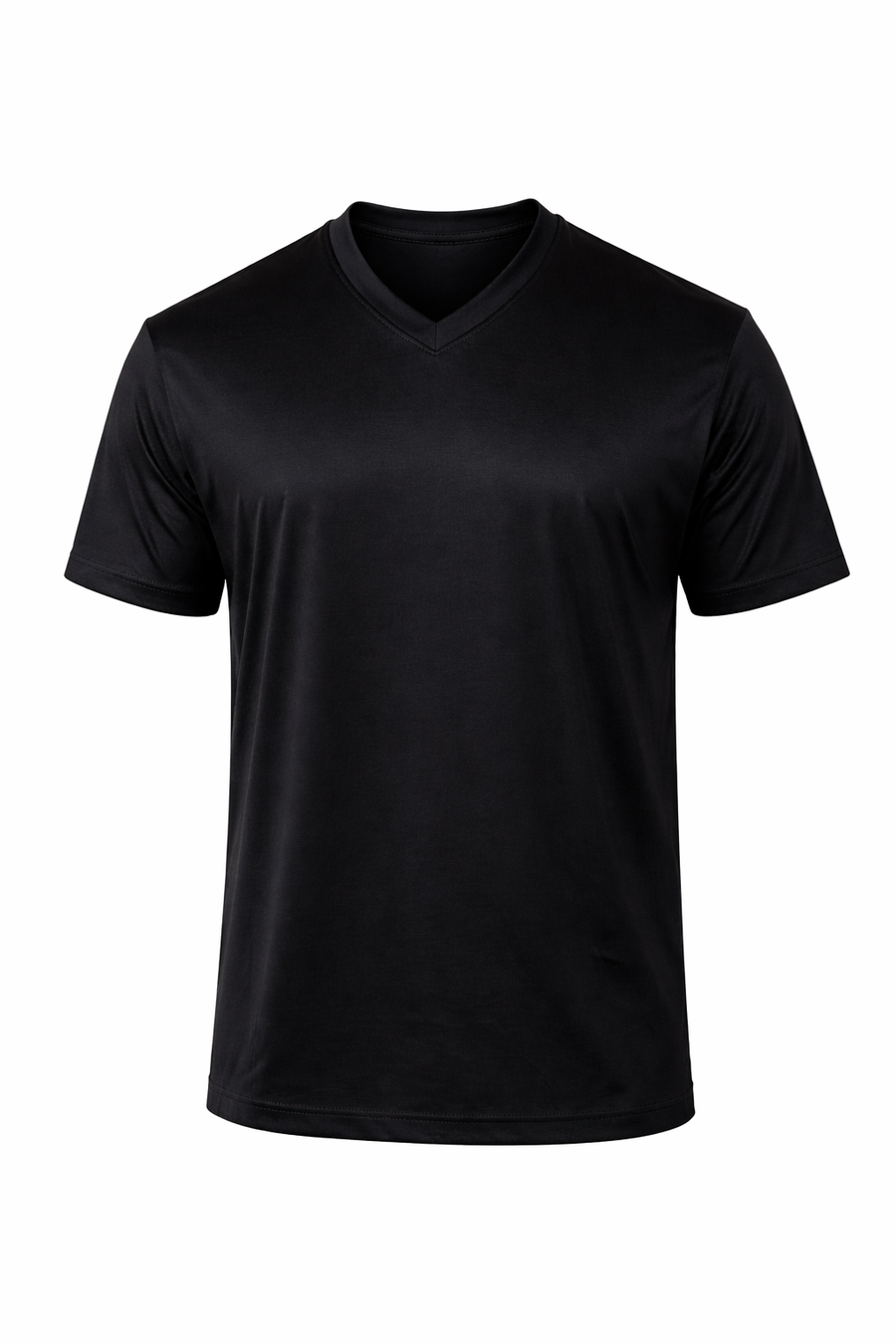 T-SHIRT SCOLLO A V IN FILO DI SCOZIA - lab22shop