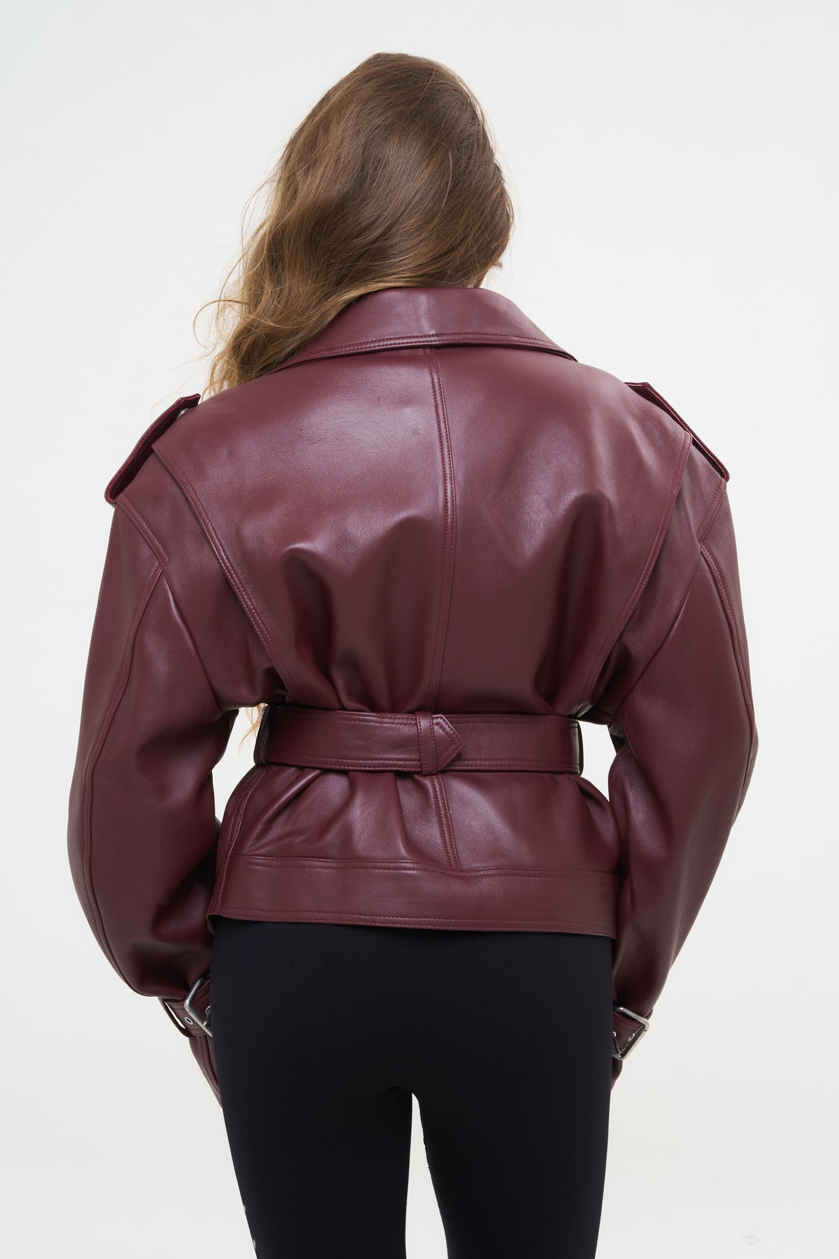 CHIODO OVER SPALLONE E CINTA BORDEAUX - lab22shop