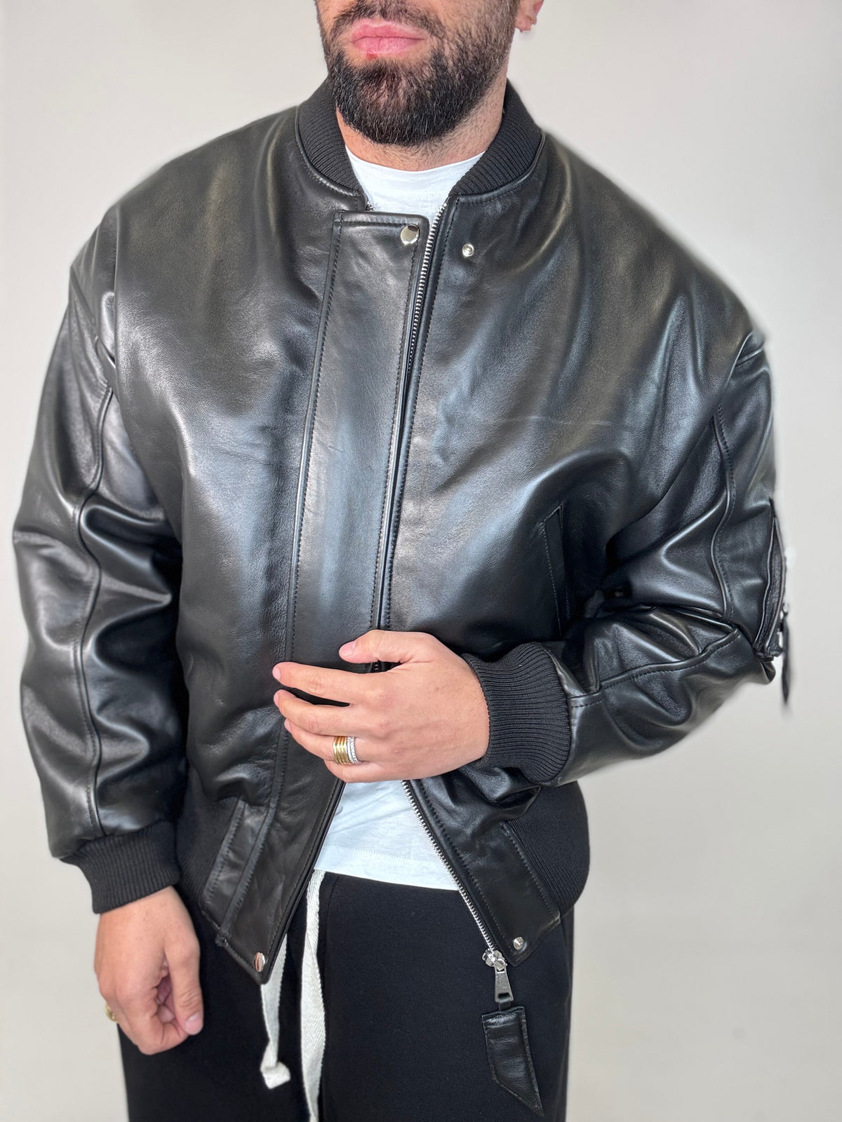 COLLLEGE SPALLINA OVER NERO - lab22shop