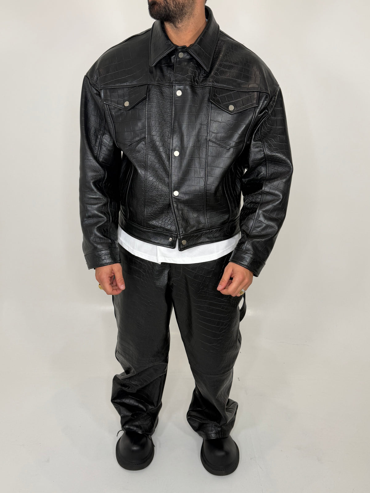 BLACK CROCODILE SET - lab22shop
