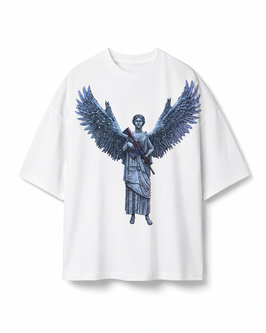 T-SHIRT ANGEL WINGS CON STRASS