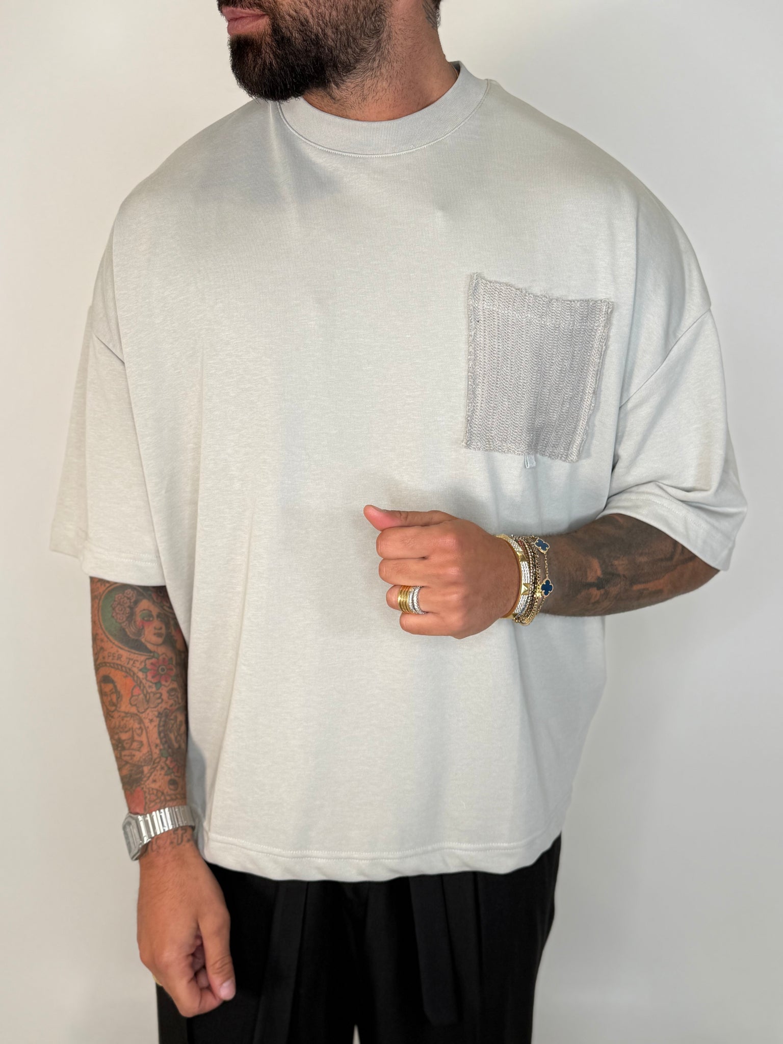 T-SHIRT TASCHINO MAGLINA GHIACCIO