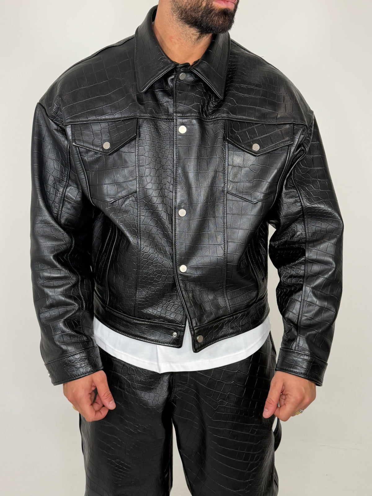 BLACK CROCODILE SET - lab22shop