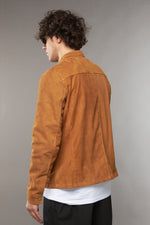 CAMICIA CAMOSCIO TABACCO - lab22shop