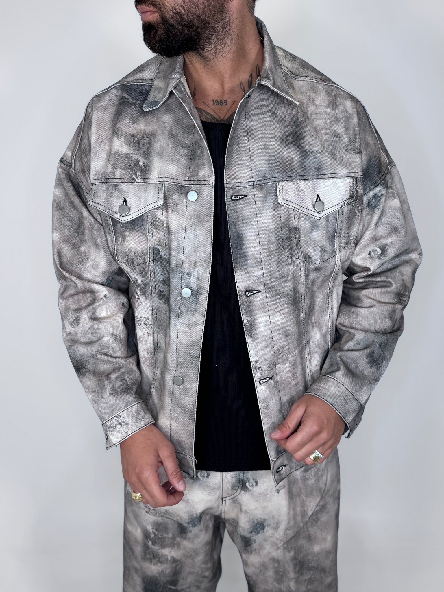 DENIM JACKET STAMPA 2 LAB22