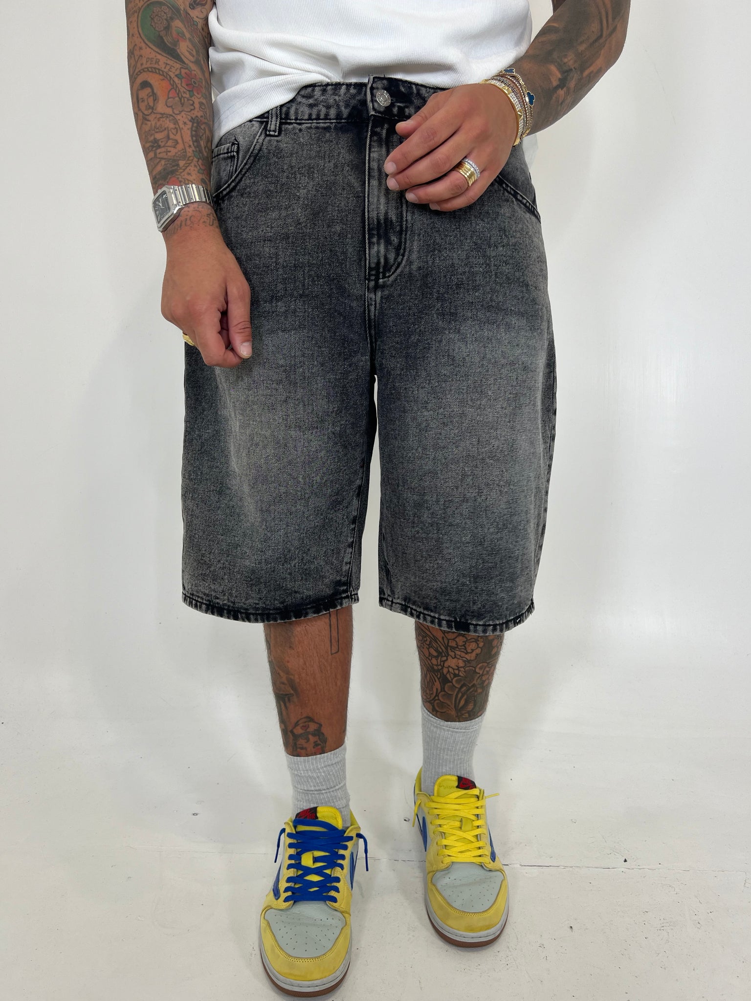 BERMUDA JEANS A3 GRIGIO