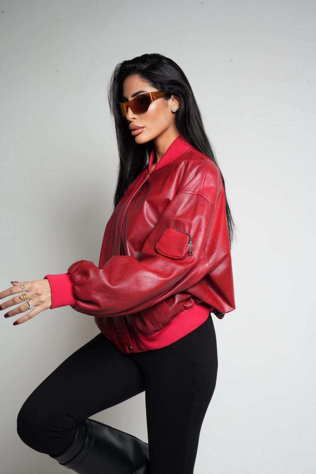 COLLEGE ARRICCIO LADY ROSSO - lab22shop