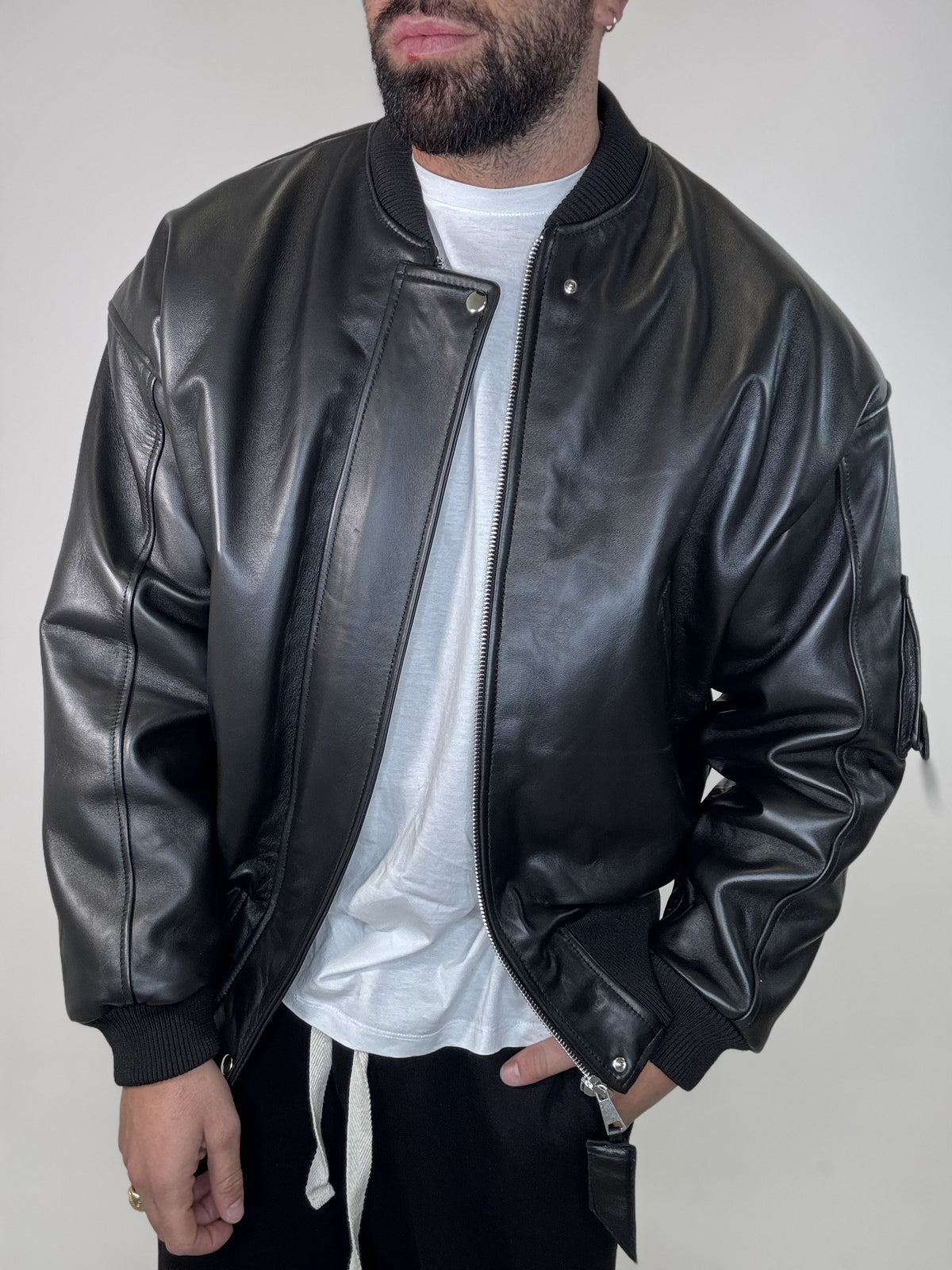 COLLLEGE SPALLINA OVER NERO - lab22shop