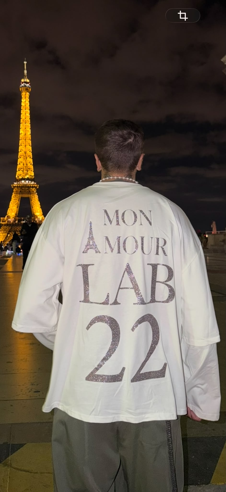 T-SHIRT PARIS OVERSIZE DOPPIA MANICA
