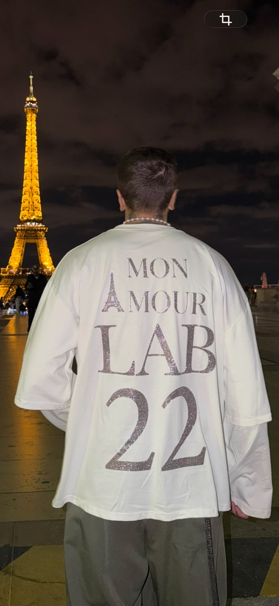 T-SHIRT PARIS OVERSIZE DOPPIA MANICA