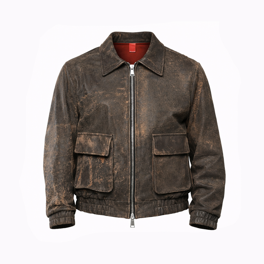 BLAZER COLLO CAMICIA MARRONE - lab22shop