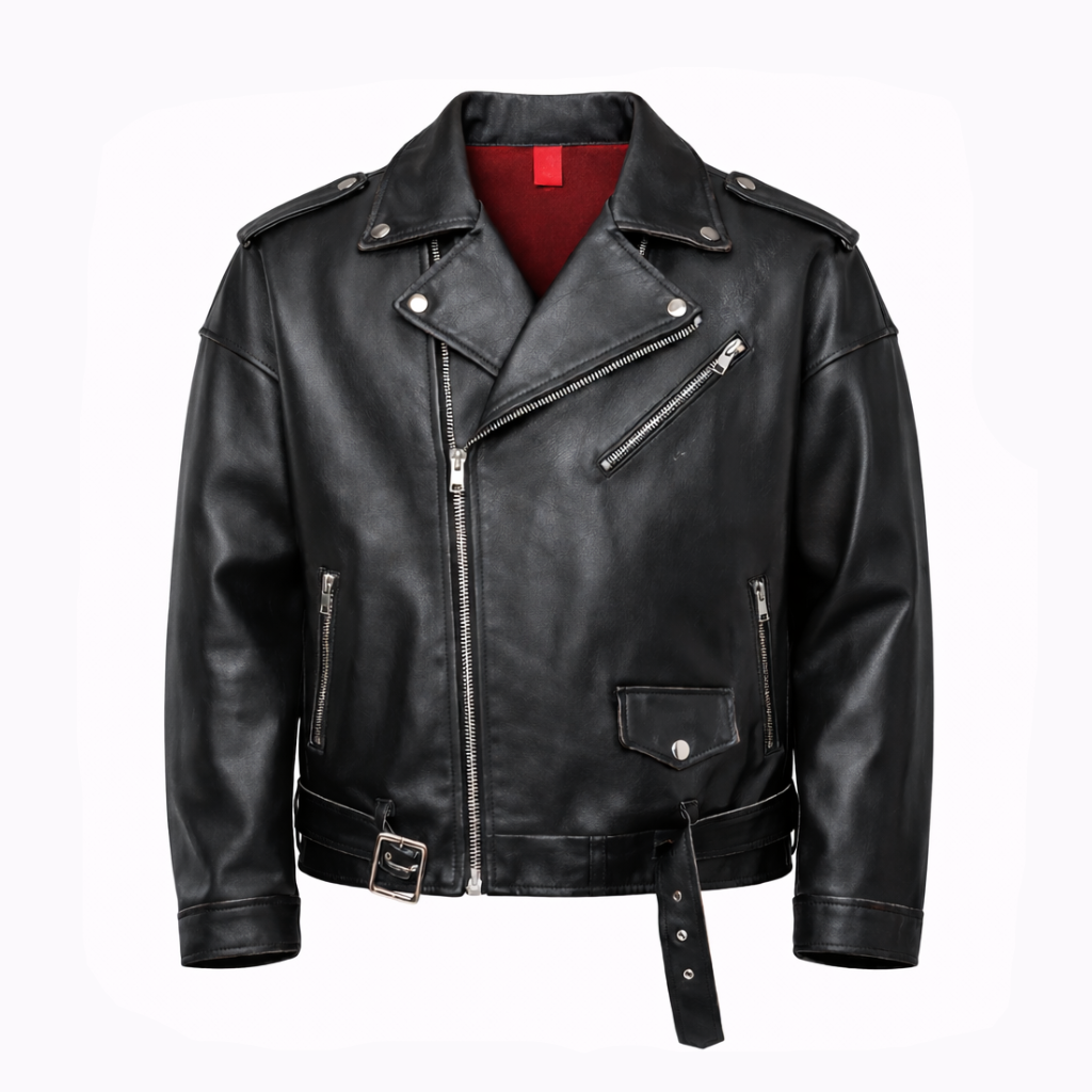 CHIODO IN PELLE NAPPA NERO OVERSIZE CON LACCI - lab22shop