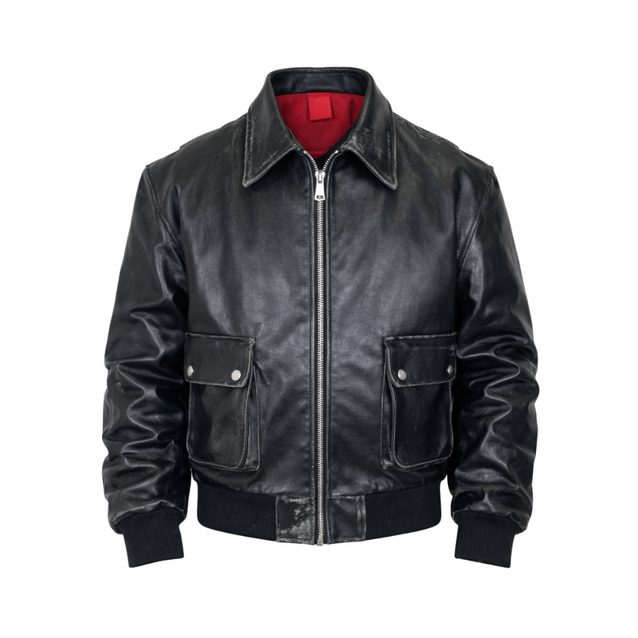 BLAZER COLLO CAMICIA CON TASCONI EFFETTO VINTAGE - lab22shop
