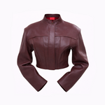 BLAZER TOP SPALLINA BORDEAUX - lab22shop