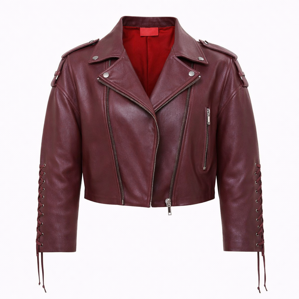 CHIODO IN PELLE LONDON LACCETTI BORDEAUX - lab22shop