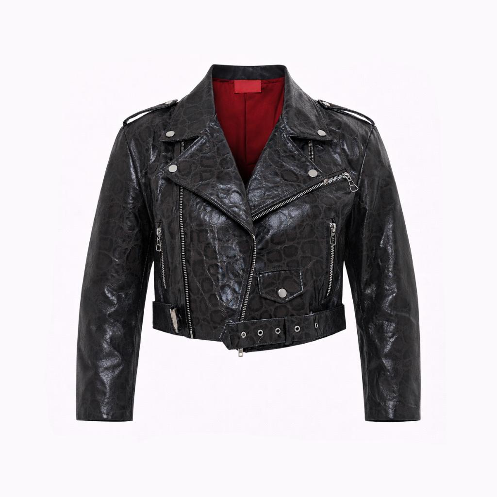 CHIODO CROPPED SPALLINA PITONATO - lab22shop