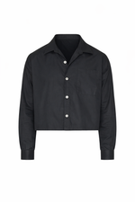 CROPPED BLACK SHIRT - lab22shop